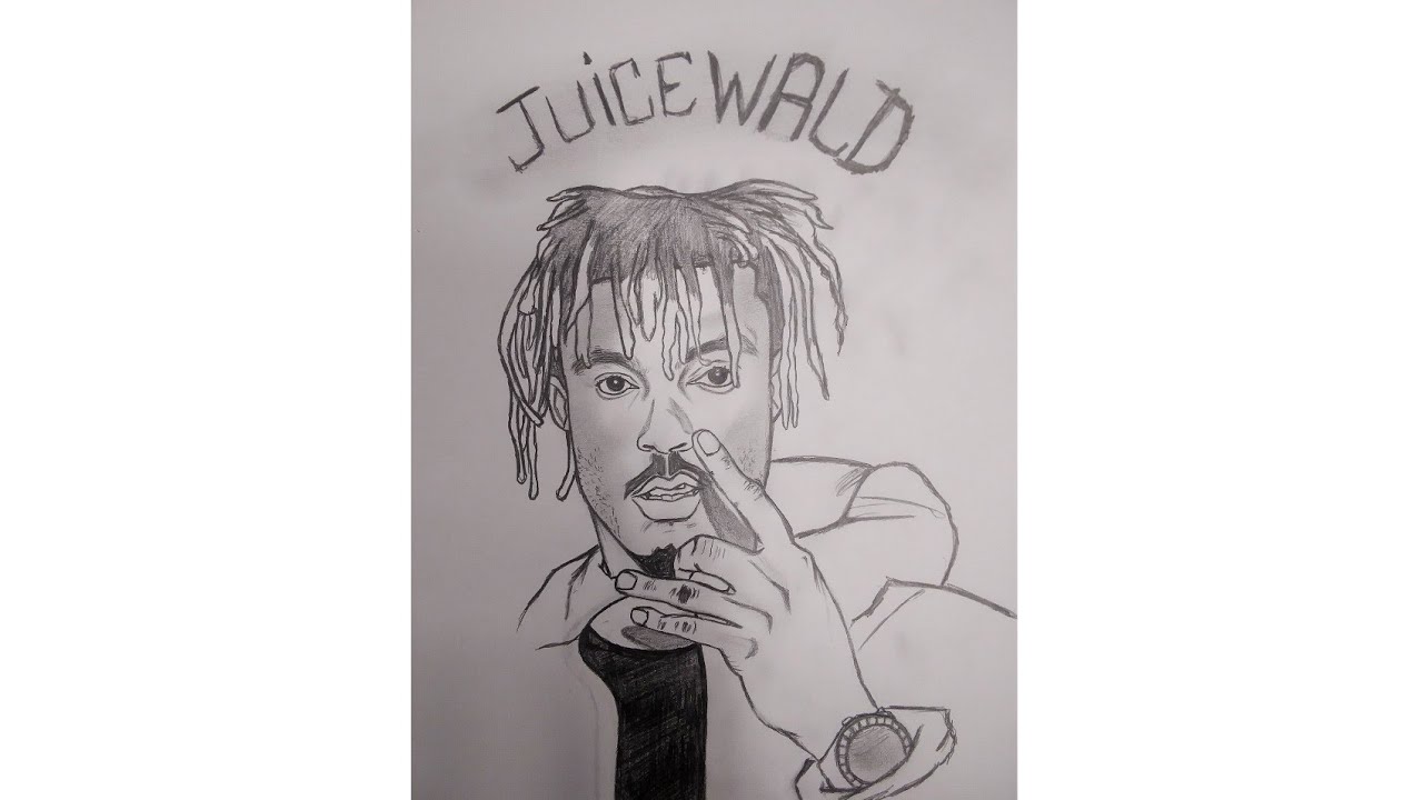 DRAWING JUICE WRLD 🌍 🌒 #JUICEWRLD - YouTube.