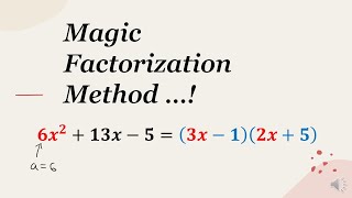 Magic Factorization Method | Criss-Cross Method | Cycle Method
