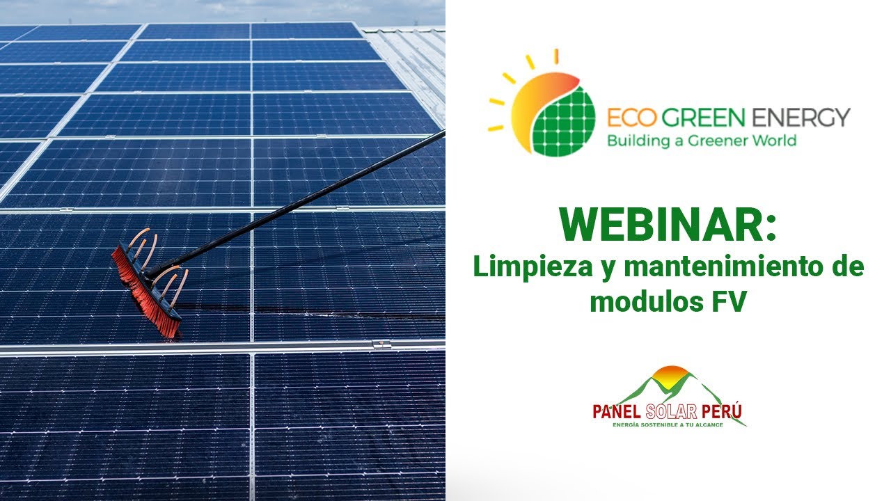 Mantenimiento y limpieza de paneles solares 