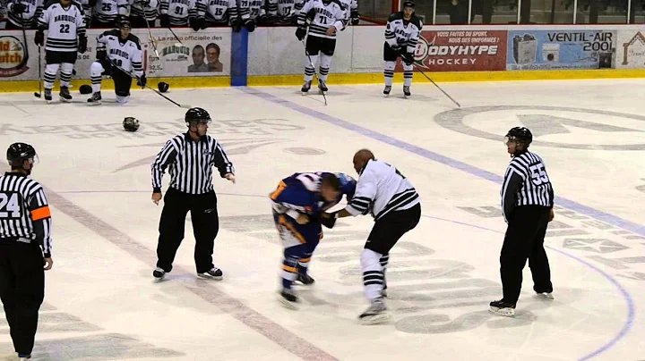 Combat / Fight Sean McMorrow vs David Lacroix, LNAH, 07-11-14