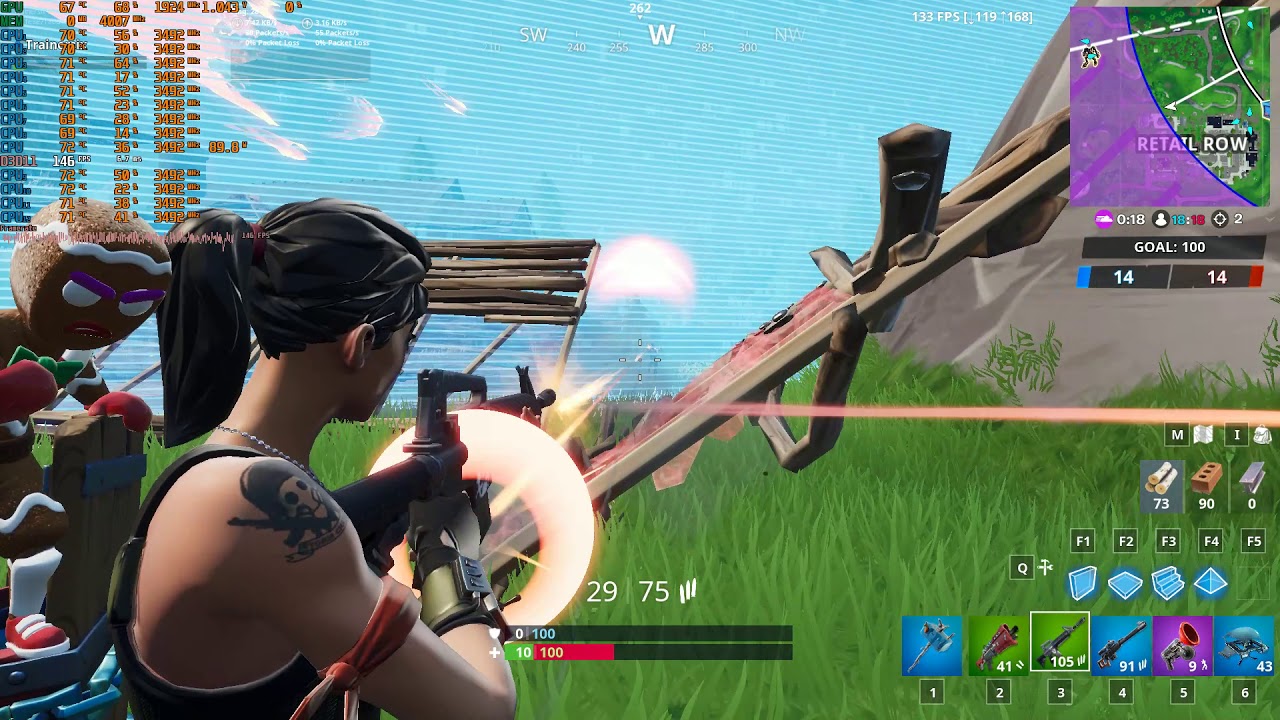 Fortnite GTX 1060 6GB with Xeon E5 1650 - Low Med High Epic