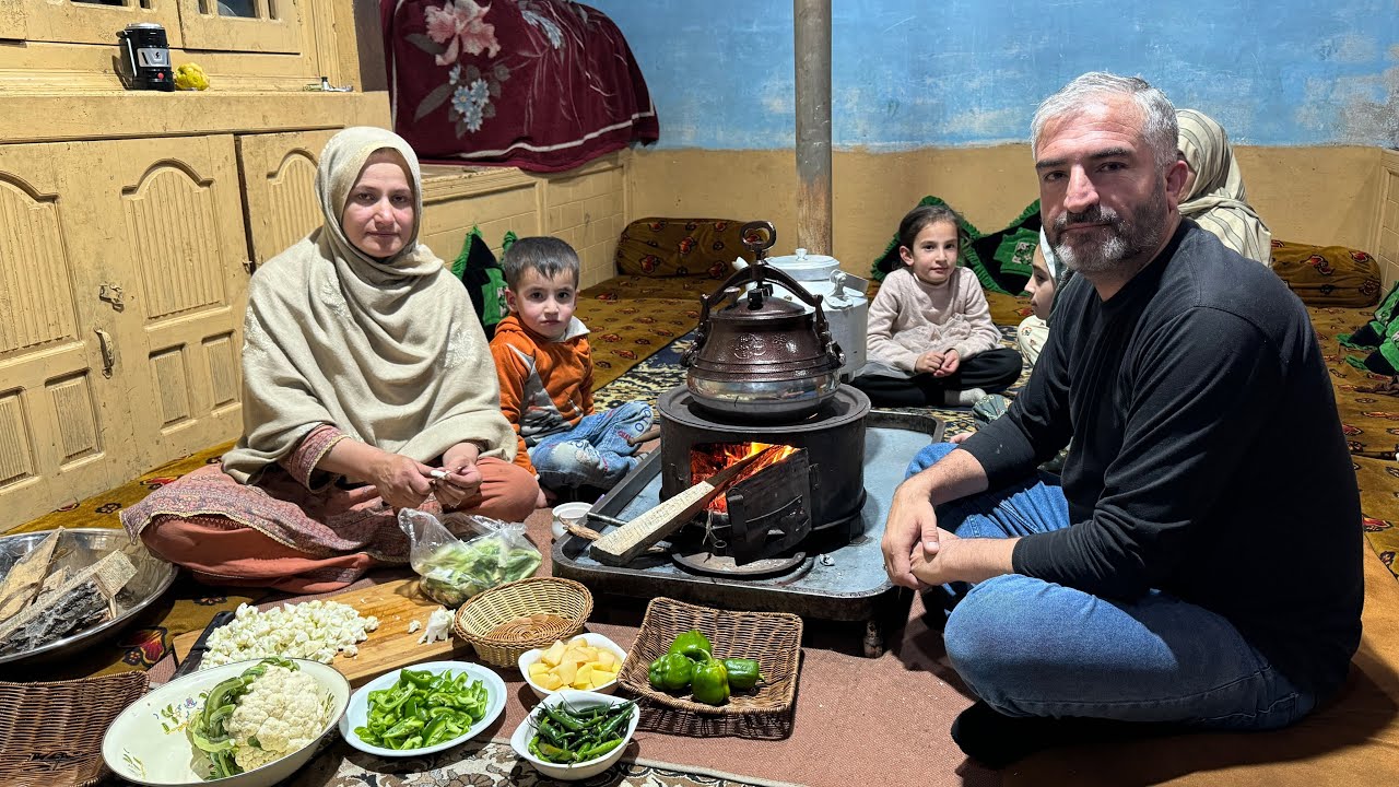 Cooking Forest Yalk Meat And Vegetables For Our Sister & Niece | Winter Life In Pakistan