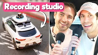 "1st Podcast Recorded In A Waymo" -  A wild robotaxi ride-along | TBOY EP