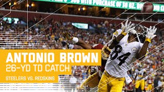 Another Big Ben to Antonio Brown TD After Shazier's Leaping INT! | Steelers vs. Redskins | NFL