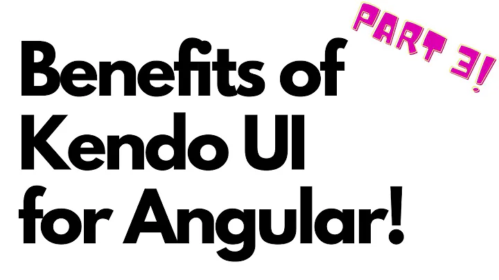 Using Kendo UI Angular to Build Applications Fast! (PART 3 - Grid Filtering, Paging & Sorting)