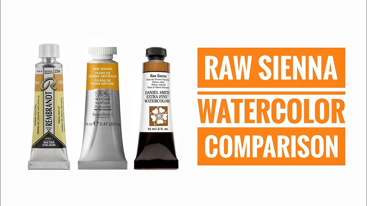 Raw Sienna Watercolor Comparison Daniel Smith Winsor & Newton