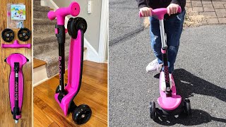 Beleev A8 Adjustable Height Folding 3-Wheel Kids Scooter Full Review With Assembly Demo