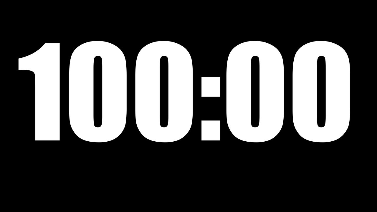100 Minute Timer ⏱️ Countdown with Alarm - YouTube