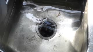 Sink actually draining!