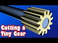 My First EVER Try at Machining a Brass Pinion Gear - or ANY gear!
