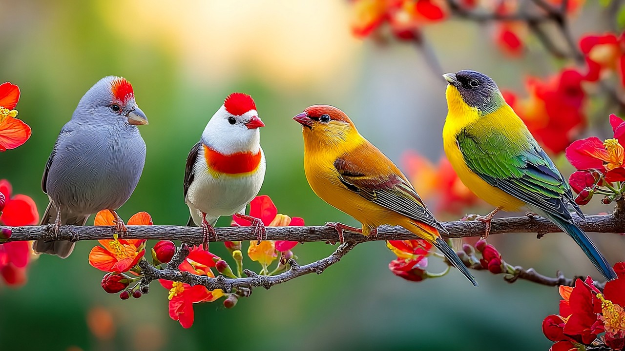 🎐 Piano Harmonies with Birds Chirping - Relax Your Mind and Restore Your Energy 💮