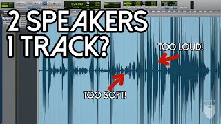 How to Fix 2 Speakers Recorded on the Same Track