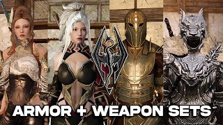 12 Armor with Matching Weapon Sets | Skyrim SE/AE MODS