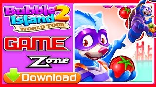 Raccoon shoots CANNON with Kids Bubble Island 2 World Tour 2016 Video Game for kids Review Download screenshot 1