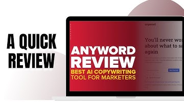 A QUICK REVIEW OF ANYWORD AI: BEST FOR MARKETING COPYWRITING