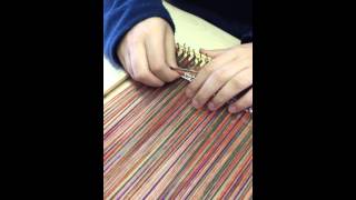 Tapestry weaving on a Simple Frame Loom