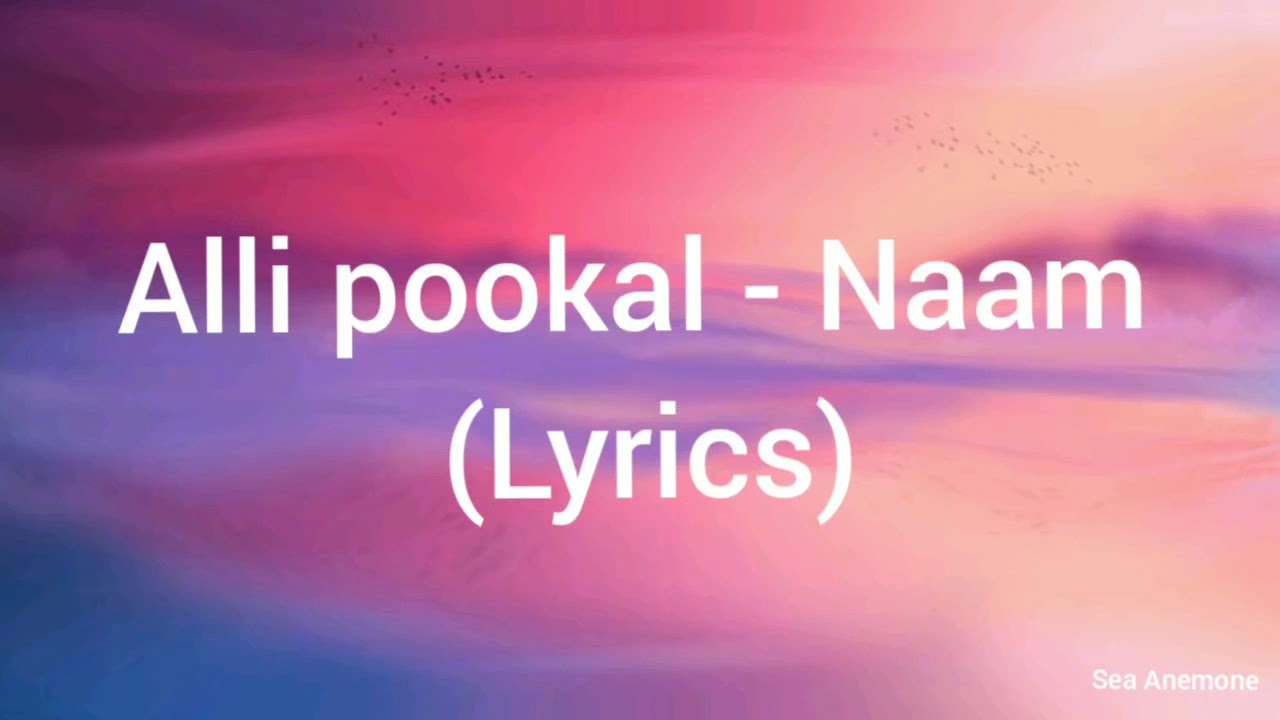 Alli pookal Lyrics  Naam Webseries