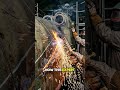 Armored helicopter meets torch (the armor doesn't stand a chance) #heavymachinery #shorts