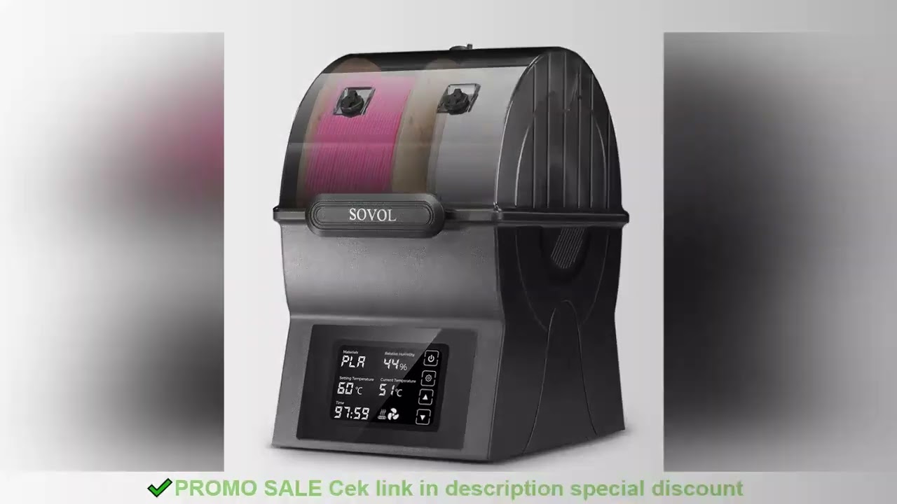 Sovol Filament Dryer SH02 Dry Box Filament Sealed Storage Box 3D Printer Spool Holder with PTC Heate