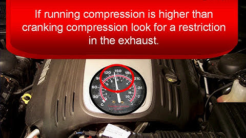 38 Chrysler Diagnostics: Engine Mechanical Tests - Engine Running Compression Test