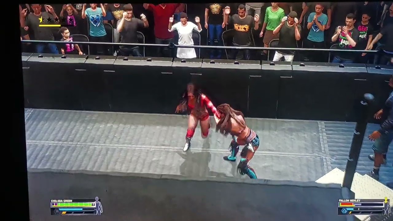 WWE 2k25 faction wars stage 1 event 1 Chelsea Green vs Fallon Henley underground match 2/18/2026