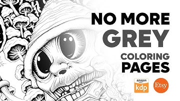 How to Remove Grey in Coloring Pages | AI Coloring Magic Unveiled Midjourney AI or Leonardo ai