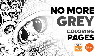 How to Remove Grey in Coloring Pages | AI Coloring Magic Unveiled Midjourney AI or Leonardo ai