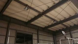 投光器が(￣▽￣;)