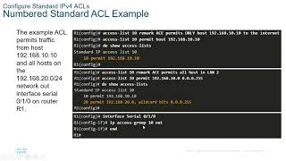 Creating ACLs Extended and Standard and Named