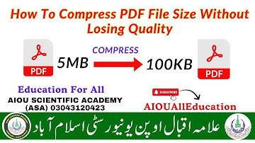 How to Compress PDF File Size | How To Compress PDF File Size Without Losing Quality #compresspdf