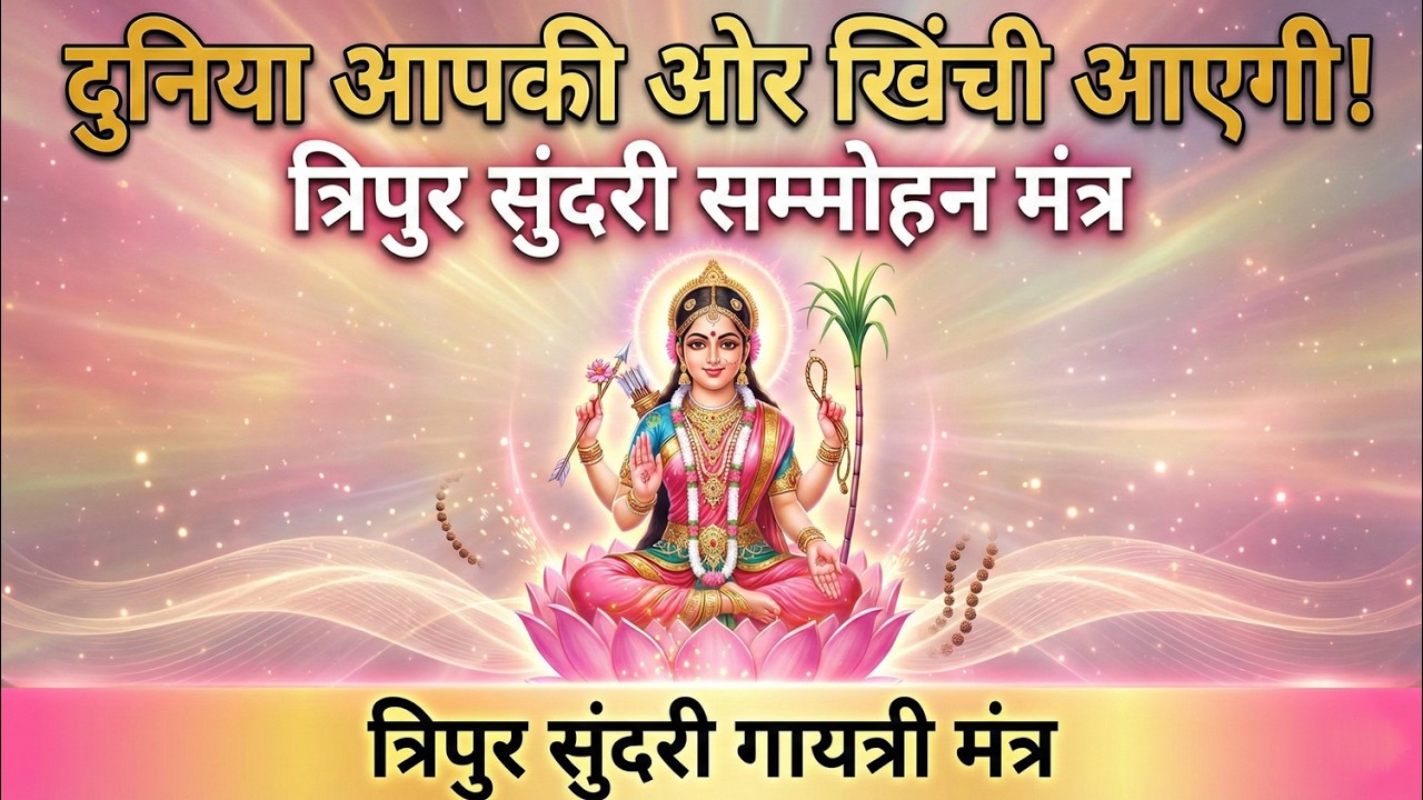 त्रिपुर सुंदरी गायत्री मंत्र: दुनिया आपकी ओर खिंची आएगी—त्रिपुर सुंदरी सम्मोहन मंत्र। Gayatri Mantra