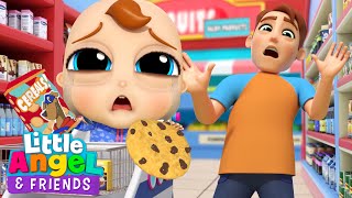 No No Crying, Baby John | Good Manners Song | @LittleAngel And Friends Kid Songs