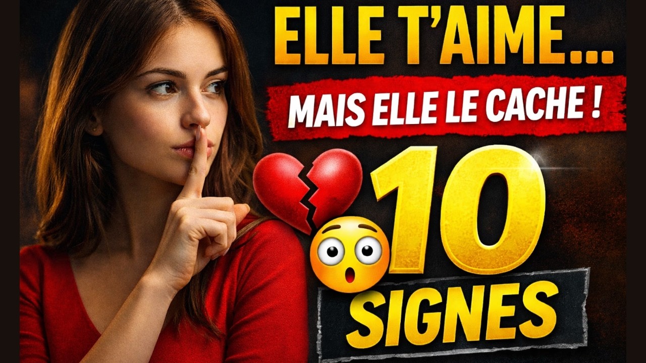 💘 10 signes qu’une femme est amoureuse de toi… mais qu’elle le cache #amour #aimer