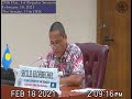 24th Day, 1st Regular Session, February 18, 2021