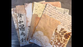 Visual Faith Project - Making scraps into paper (first layer), neutral colors