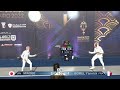 Epee fencing  strategies  chase distance and counter  minobe vs borel y