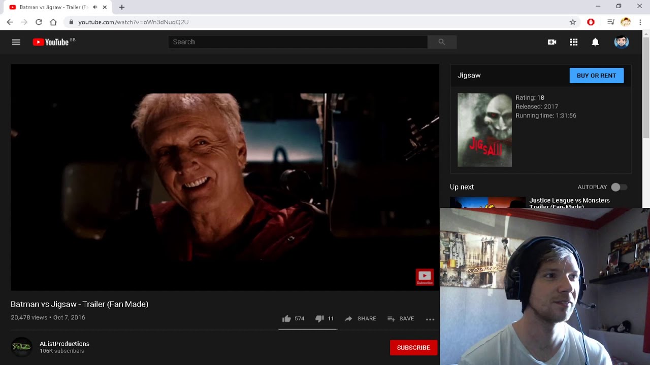 Batman vs Jigsaw - Trailer (Fan Made) | REACTION
