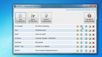 Overview of the dbDOS 1.5 Configuration Utility