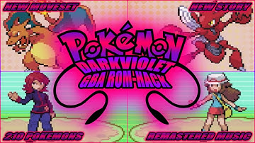 Pokémon Dark Violet GBA Rom-Hack : Remastered Music, New Story, New MoveSet, 210 Pokémons