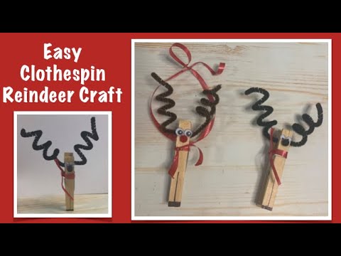 Clothespin Reindeer Craft