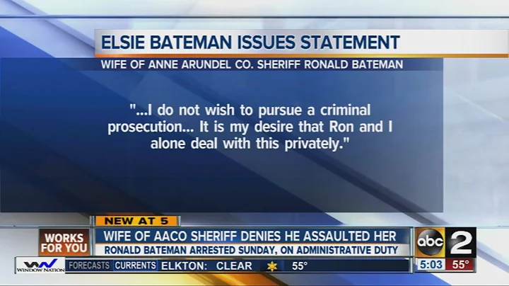 Wife of Anne Arundel sheriff Ron Bateman: "He did ...