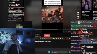 xQc Dies Laughing at xQc Dying of Laughter at Man Quitting COD Before Getting Executed