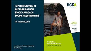 Introduction: Overview of the Social Requirements