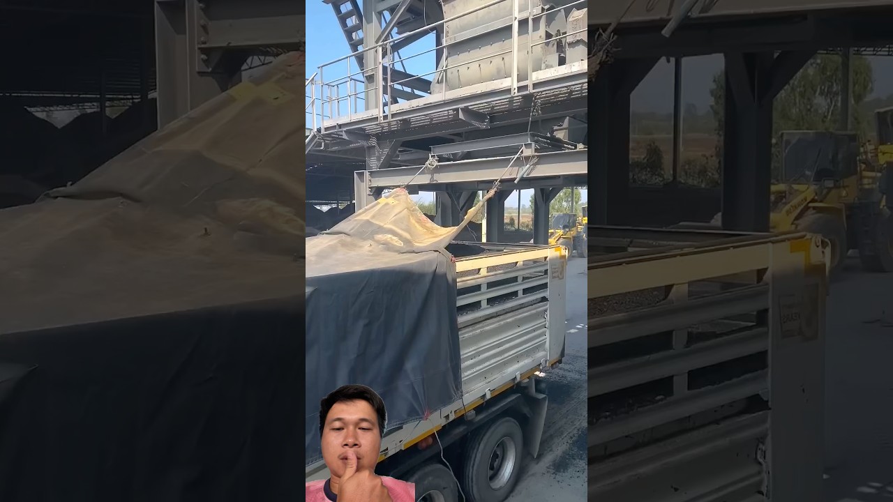 The automated method of covering truck beds with tarpaulins is very unique and efficient. 