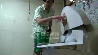 1883Super Funny Transformers Transform Water Closet