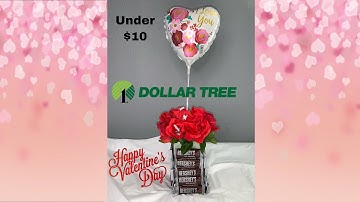 DOLLAR TREE DIY VALENTINES DAY GIFT / DECOR TUTORIAL (LAST MINUTE GIFT) UNDER $10