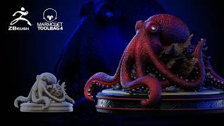 Sculpting Kraveth the Octopus in ZBrush | 3D Miniature Modeling (Timelapse)