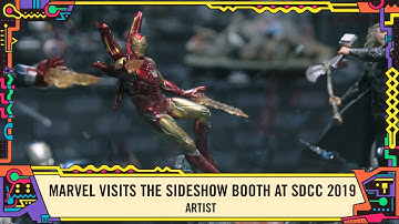 Exclusive Marvel statues at the Sideshow Booth at SDCC 2019!