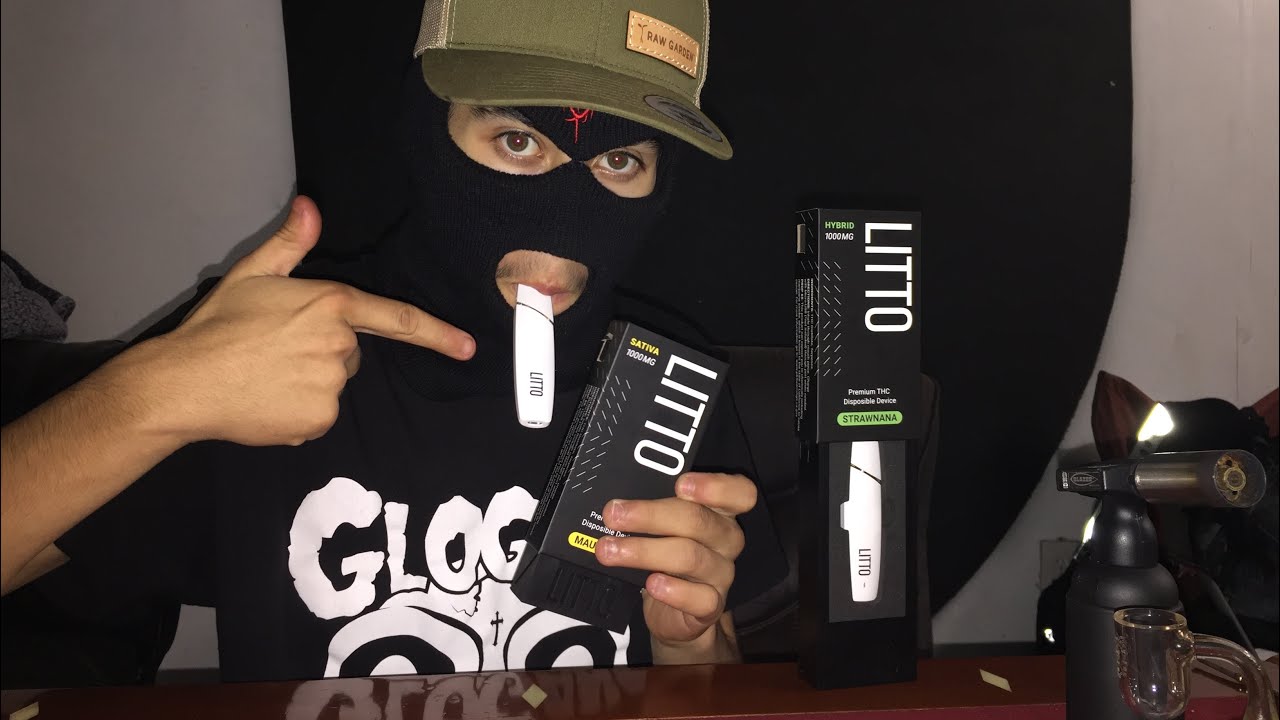 LITTO 1000MG THC Disposible PEN Review Sesh 2Flavors YouTube