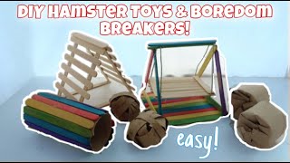 DIY Hamster Toys and Boredom Breakers!